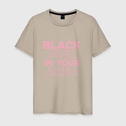 Мужская футболка Black Pink in youe area