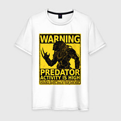 Мужская футболка Warning: Predator