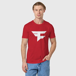 Футболка хлопковая мужская FAZE Symbol, цвет: красный — фото 2