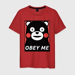 Мужская футболка Kumamon: Obey Me