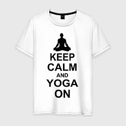 Мужская футболка Keep Calm & Yoga On