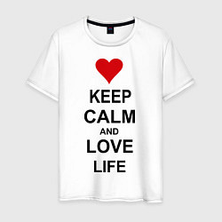 Мужская футболка Keep Calm & Love Life