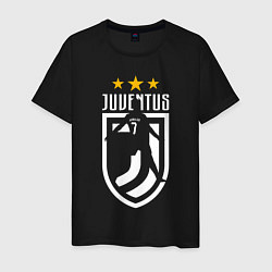 Футболка хлопковая мужская Juventus: 3 stars, цвет: черный