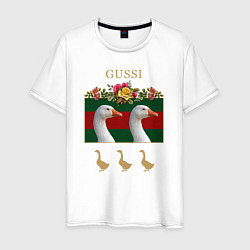 Мужская футболка GUSSI: Flowers Style
