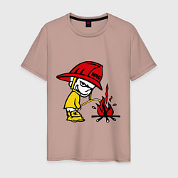 Мужская футболка Ручной пожарник
