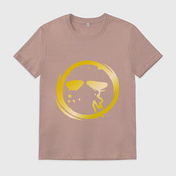 Футболка хлопковая мужская Danny, цвет: пыльно-розовый