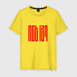 Футболка хлопковая мужская NCT 127, цвет: желтый