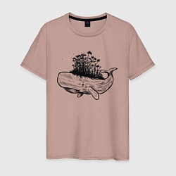 Мужская футболка Whale forest