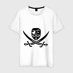 Мужская футболка Анонимус-пират