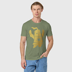 Футболка хлопковая мужская Praise the Sun!, цвет: авокадо — фото 2