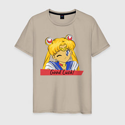 Мужская футболка Sailor Moon Good Luck