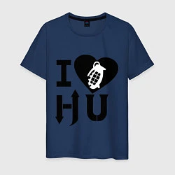 Мужская футболка I love HU