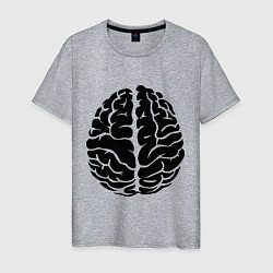 Мужская футболка Он: мозг