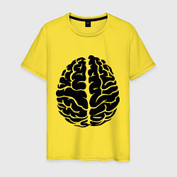 Мужская футболка Он: мозг