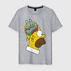Мужская футболка Мозг Гомера