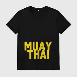 Футболка хлопковая мужская Muay Thai, цвет: черный