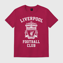 Футболка хлопковая мужская Liverpool: Football Club, цвет: маджента