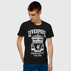 Футболка хлопковая мужская Liverpool: Est 1892 цвета черный — фото 2