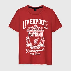 Футболка хлопковая мужская Liverpool: Est 1892, цвет: красный