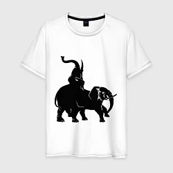 Мужская футболка Рев слонов