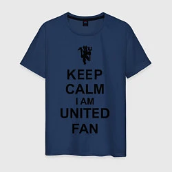 Мужская футболка Keep Calm & United fan