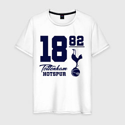Футболка хлопковая мужская FC Tottenham 1882, цвет: белый