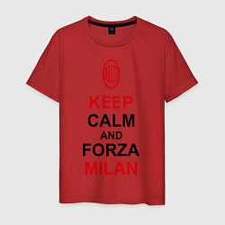 Мужская футболка Keep Calm & Forza Milan