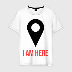 Мужская футболка I am Here