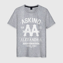 Футболка хлопковая мужская Asking Alexandria: England, цвет: меланж