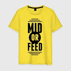 Мужская футболка Mid or feed