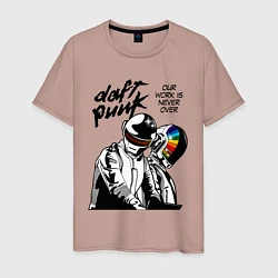 Мужская футболка Daft Punk: Our work is never over
