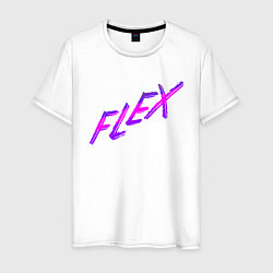 Футболка хлопковая мужская Flex, цвет: белый