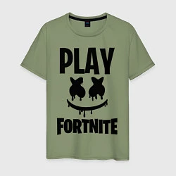 Мужская футболка Marshmello: Play Fortnite