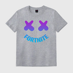 Футболка хлопковая мужская FORTNITE x MARSHMELLO, цвет: меланж