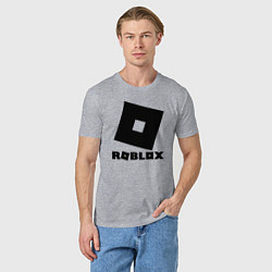 Футболка хлопковая мужская ROBLOX, цвет: меланж — фото 2