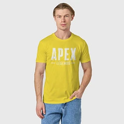 Футболка хлопковая мужская Apex Legends, цвет: желтый — фото 2