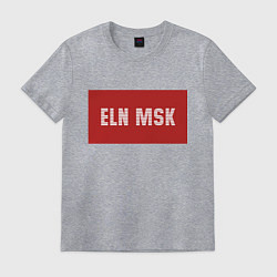 Футболка хлопковая мужская ELN MSK, цвет: меланж