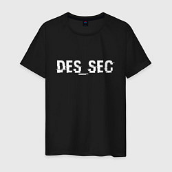 Футболка хлопковая мужская DED_SEC, цвет: черный