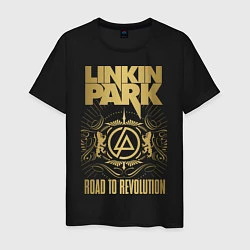 Футболка хлопковая мужская Linkin Park: Road to Revolution, цвет: черный