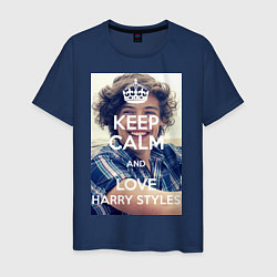 Мужская футболка Keep Calm & Love Harry Styles