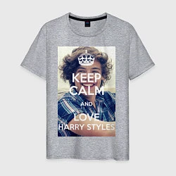 Мужская футболка Keep Calm & Love Harry Styles
