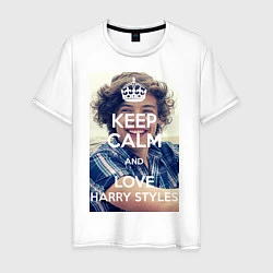 Мужская футболка Keep Calm & Love Harry Styles