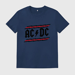 Футболка хлопковая мужская AC/DC Voltage, цвет: тёмно-синий
