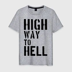 Мужская футболка High way to hell