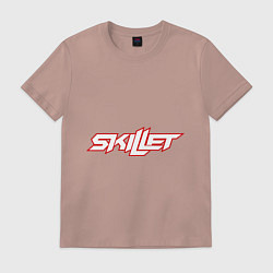 Футболка хлопковая мужская Skillet, цвет: пыльно-розовый