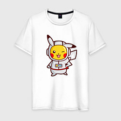 Мужская футболка Pikachu Astronaut