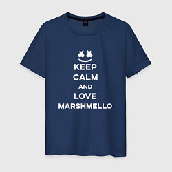 Мужская футболка Keep Calm & Love Marshmello