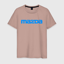 Футболка хлопковая мужская MAZDA, цвет: пыльно-розовый