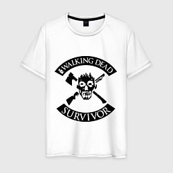Мужская футболка Walking dead survivor