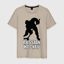 Мужская футболка Russian Black Hockey